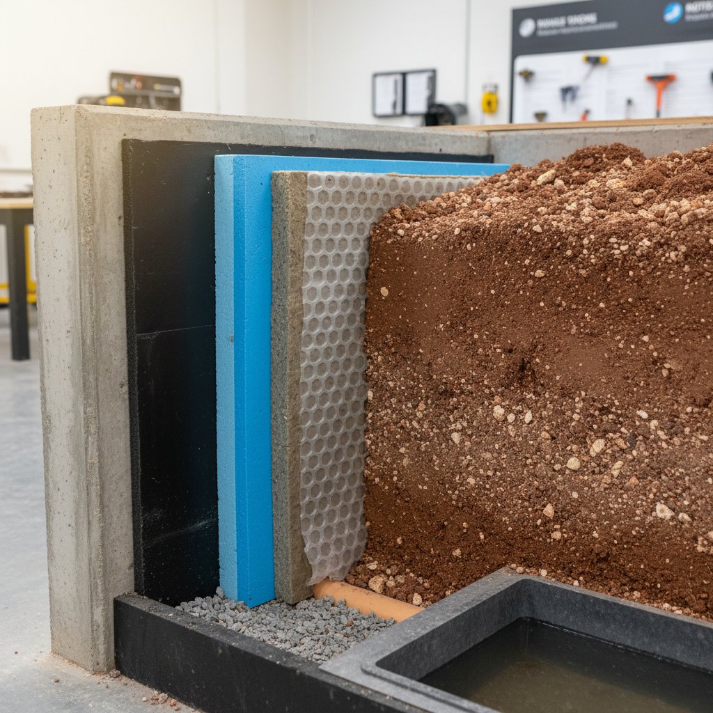 Crystalline waterproofing application